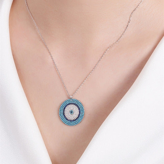 Turquoise Women's Sterling Silver Sweater Chain