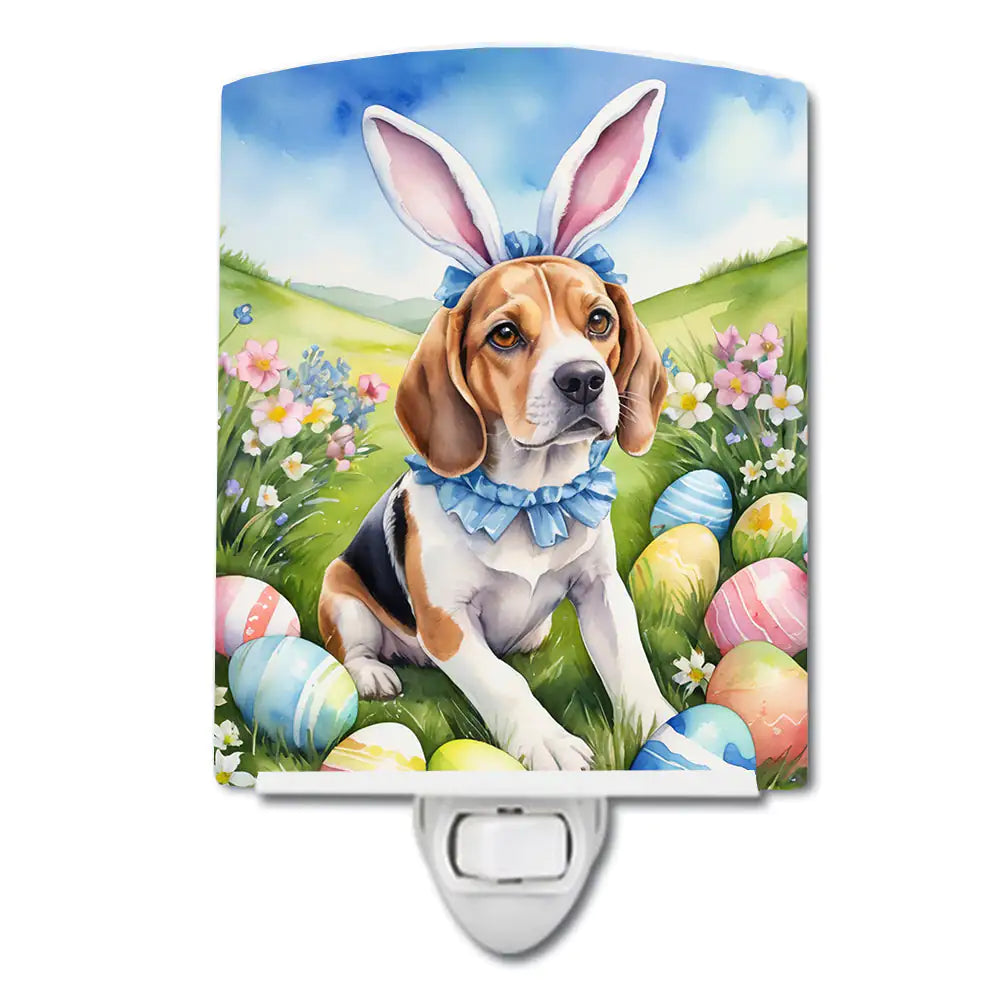 Beagle Easter Egg Hunt Ceramic Night Light