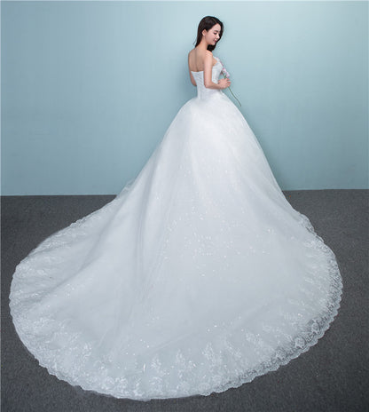 Bride New Large Tail Size Wedding Dress