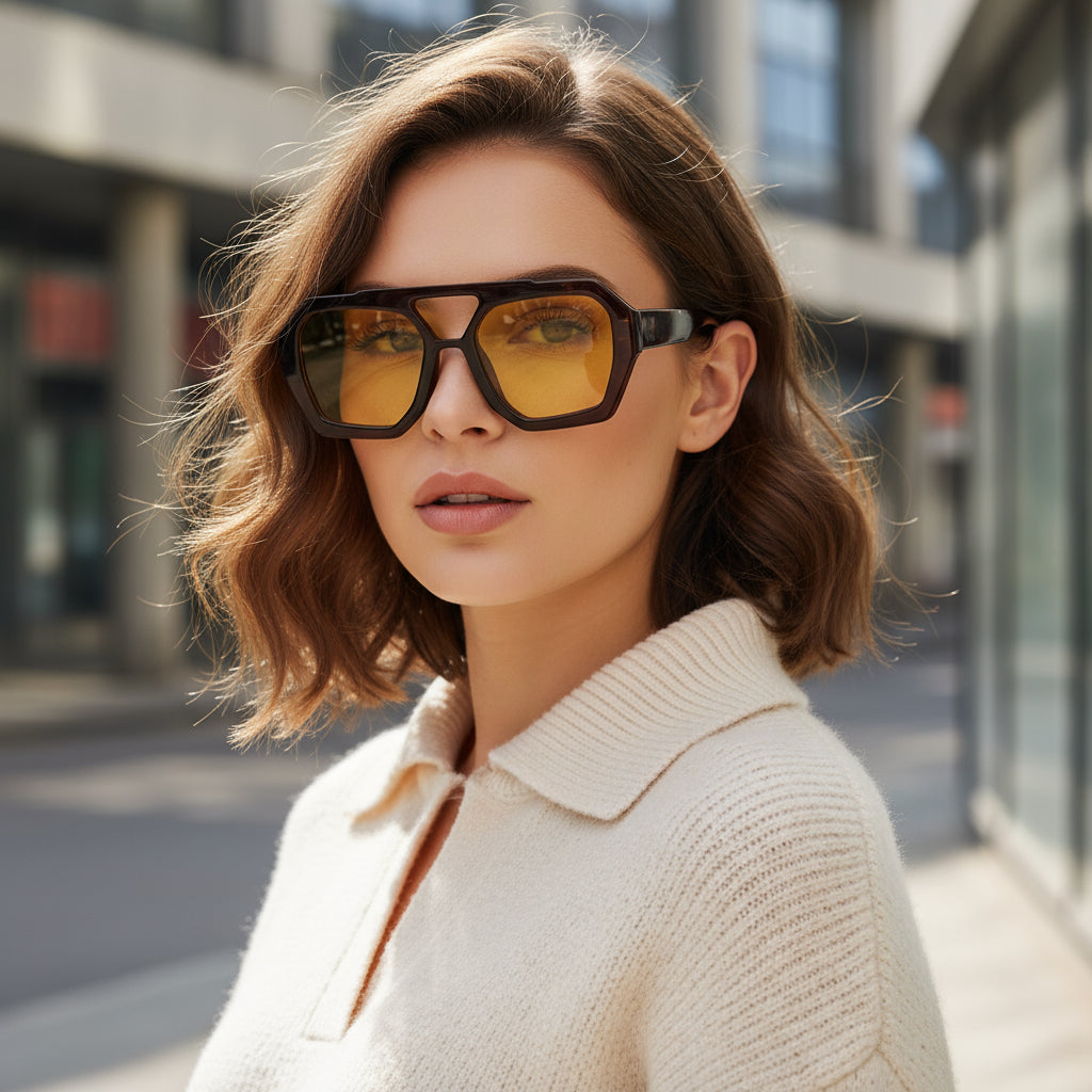 Ins Big Frame Leopard Sunglasses Summer Sunshade Beach Vacation Glasses