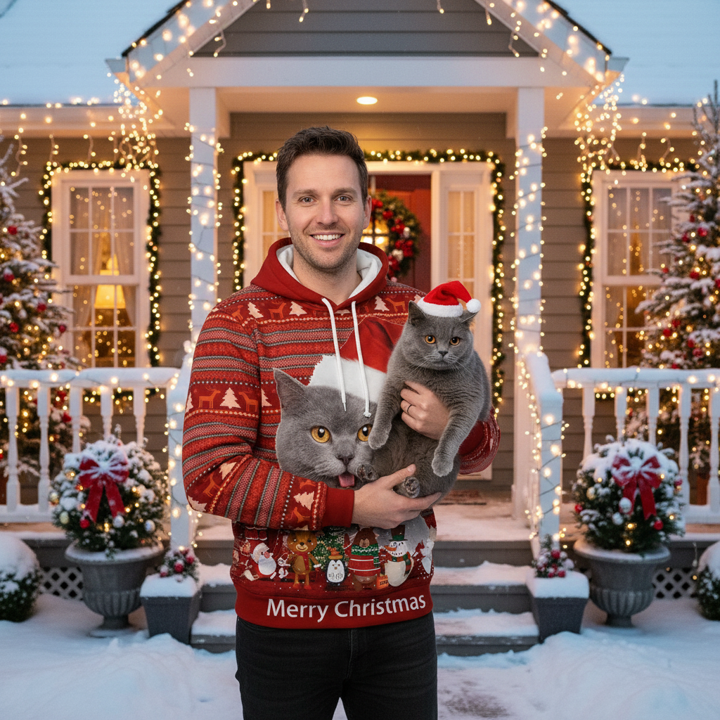 Christmas Sweater Surrounding Leisure Men's And Women's