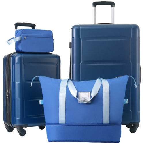 2 Piece Luggage Set With Bags Expandable Spinner Wheels ABS Lightweight Suitcase With TSA Lock 20inch And 28inch