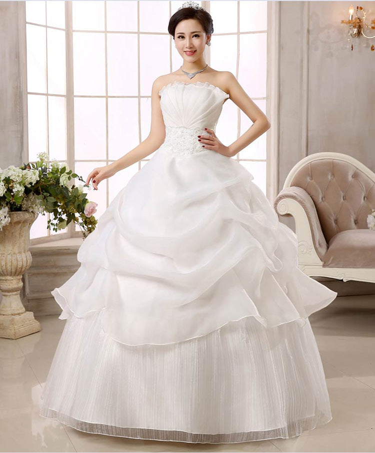 Wedding dress new bride slim lace