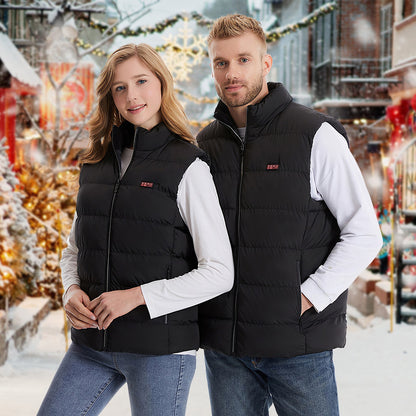 1Pc Heated Vest Men, Women Jacket With 23 Heating Zones 3 Heat Levels USB Powered Machine Washable For Winter Hiking Skiing Skating Outdoor Activities