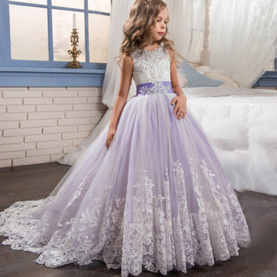 New children's clothing  lace wedding, pettiskirt princess, flower girl,