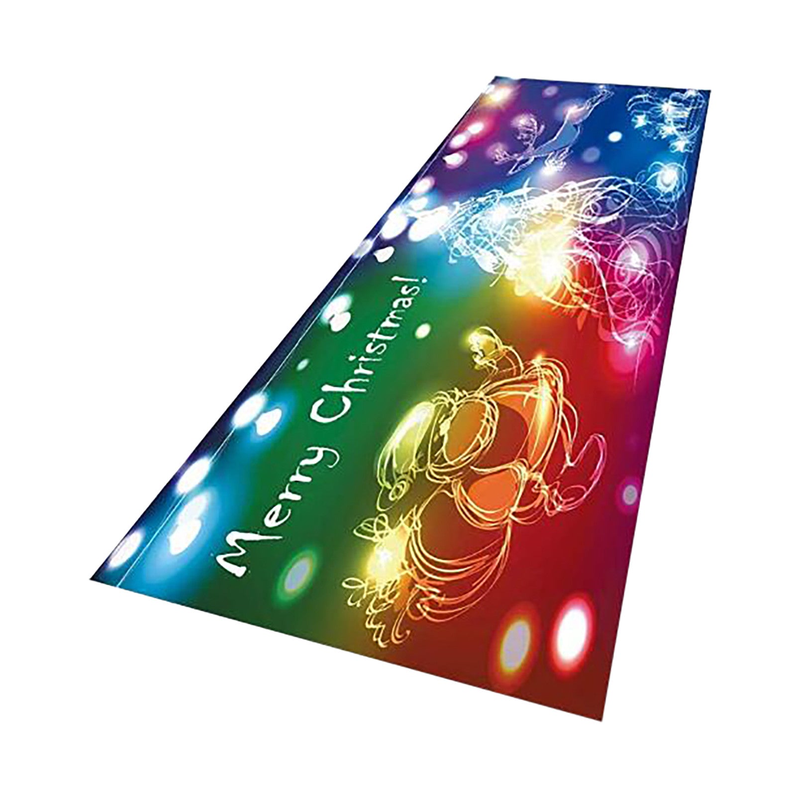 Christmas Flannel Floor Mat Bedroom Non-slip Fluffy Carpet