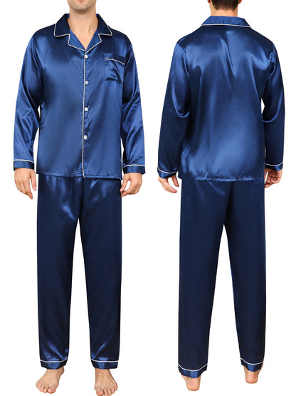 Ice Silk Men's Pajama Set