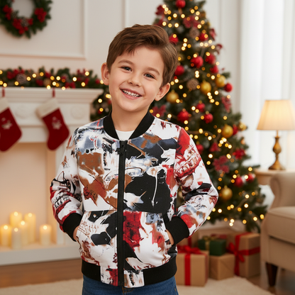 Boys Handsome Autumn And Winter Clothes Three-Piece Kid Clothes