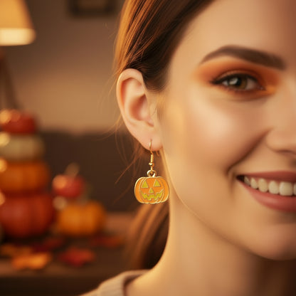 Halloween Cute Oil Drip Alloy Earrings Jewelry