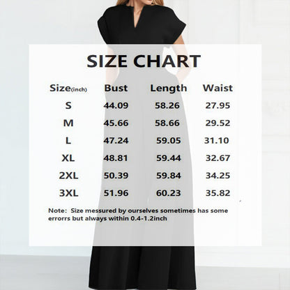 Women's V-Neck Solid Color Short Sleeve Jumpsuit Wide Leg A-Line Waist Tied Casual Summer Outfit