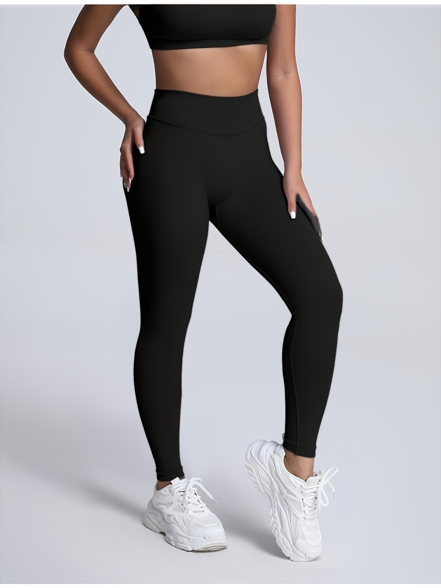 Seamless Women Soft Hue Hidden Scrunch Butt Workout Leggings For Women