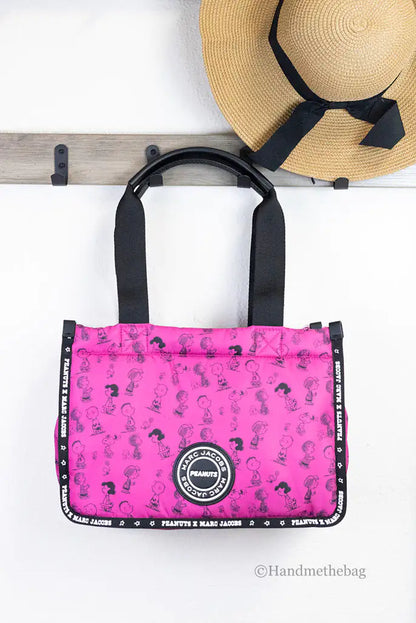 Marc Jacobs X Peanuts Medium Fuchsia Nylon Tote