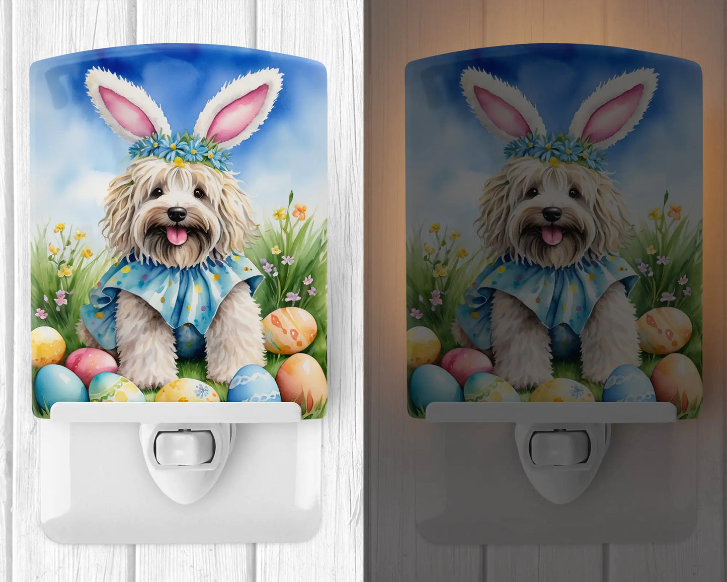 Puli Easter Egg Hunt Ceramic Night Light