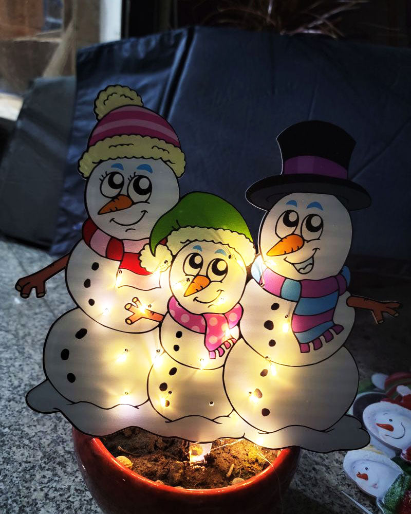 Christmas Scene Decoration With LED Lights