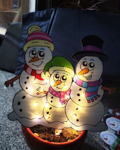 Christmas Scene Decoration With LED Lights