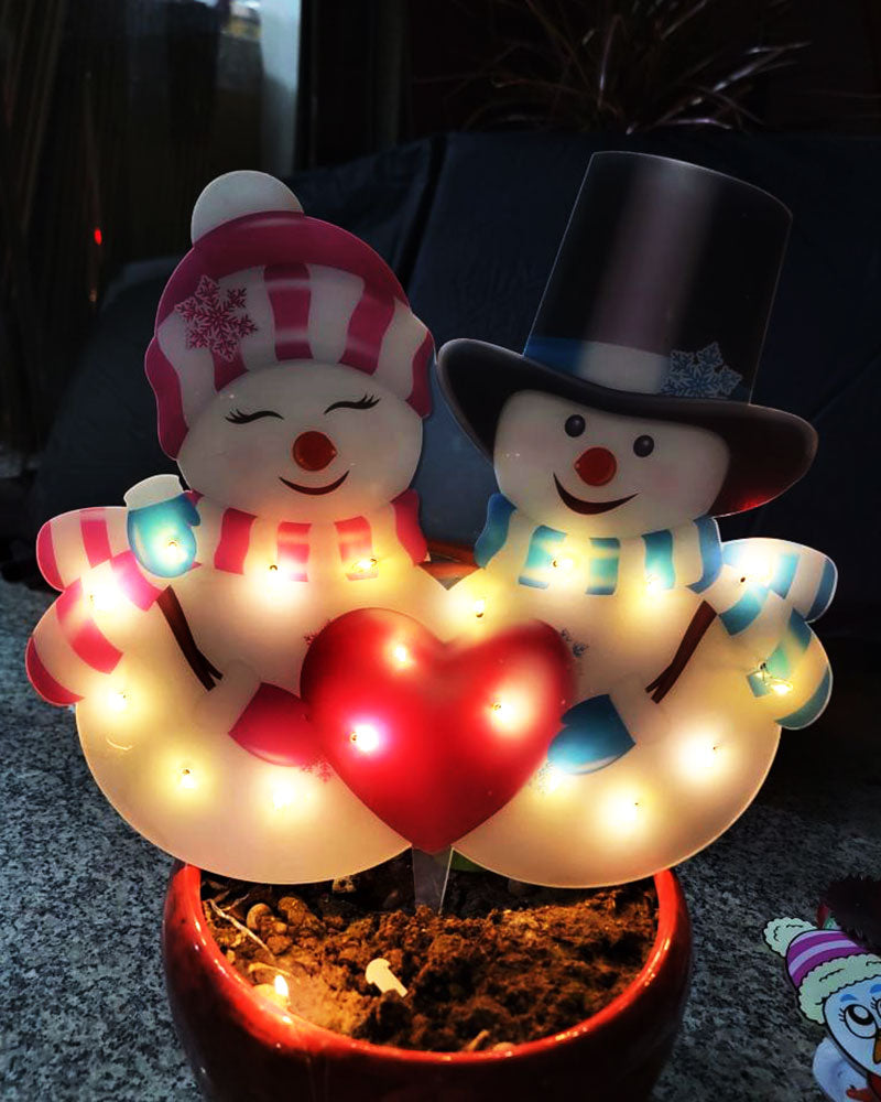 Christmas Scene Decoration With LED Lights