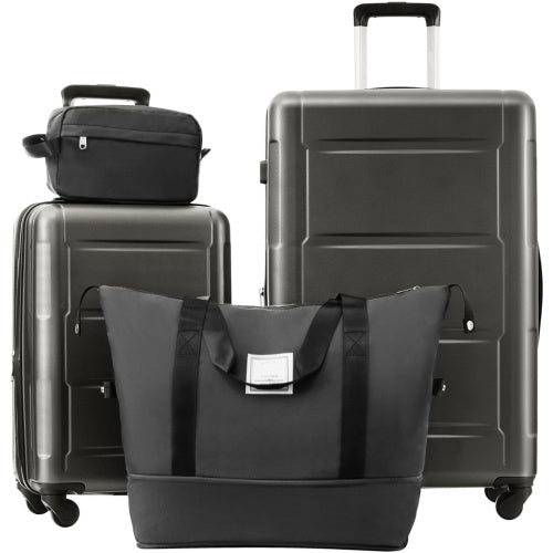 2 Piece Luggage Set With Bags Expandable Spinner Wheels ABS Lightweight Suitcase With TSA Lock 20inch And 28inch
