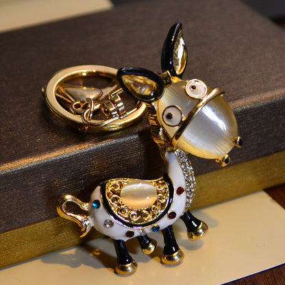 Ladies Small Cute Little Donkey Keychain