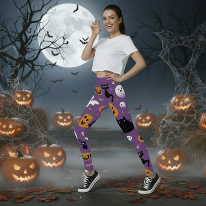 Women's Fashion Halloween High Waist Elastic Yoga Sports Leggings
