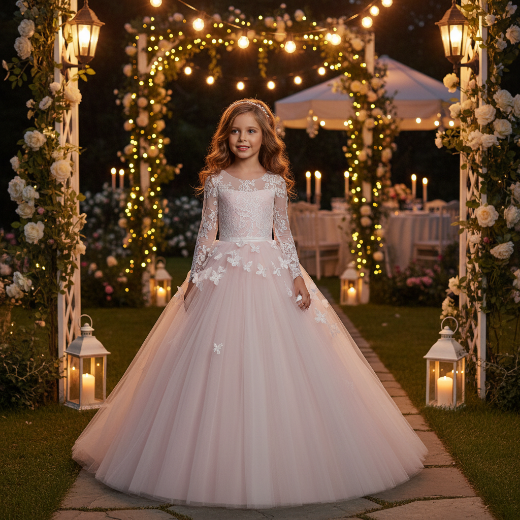Princess dress flower girl evening dress