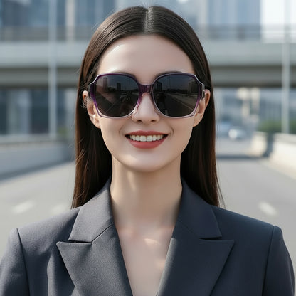 Dual-Use Clip-On Fashion Glasses - Crystals, Stylish Rectangular Design, Unisex, Driving Accessories, Eyewear