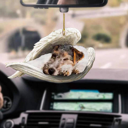 Car Pendant Sleeping Dog Angel Home Decor Acrylic Showcase Hanging Ornaments For Doors