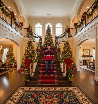 Men's Christmas Fawn Sweater