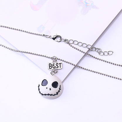 Popular Halloween Doll Bat Children's Necklace Two-piece
