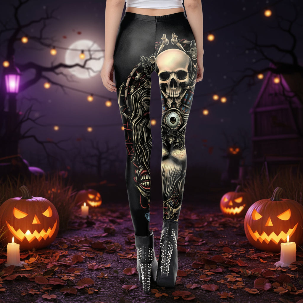Printed Halloween leggings