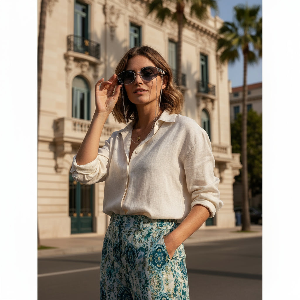 Women's Fashion Personality Chain  Sunglasses