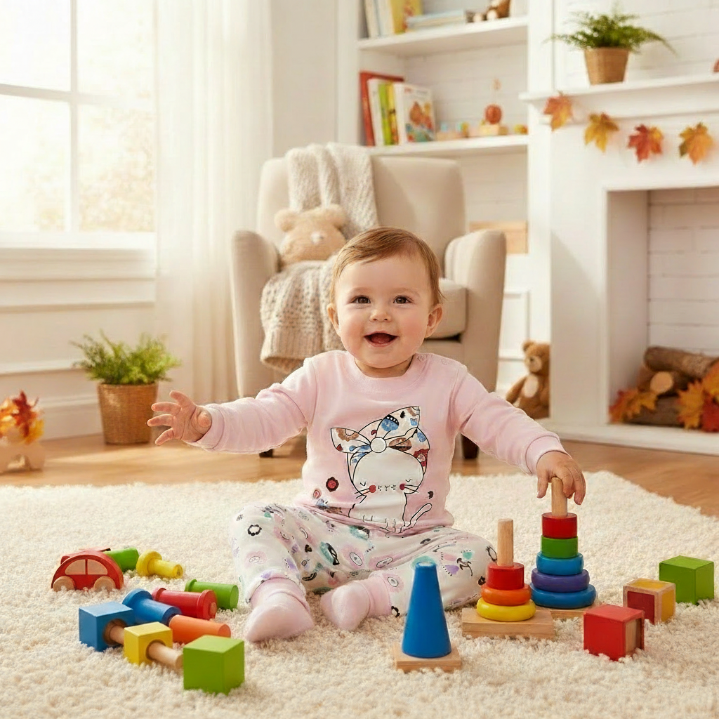 Autumn And Winter Pajamas, Baby Long Sleeves