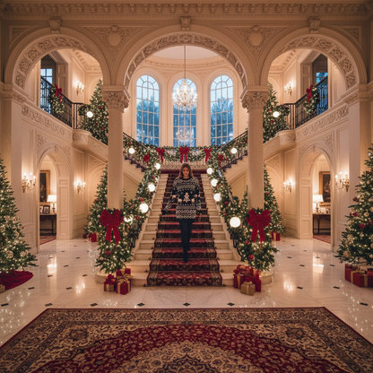 Christmas Elk Long Sleeve Knitted Sweater