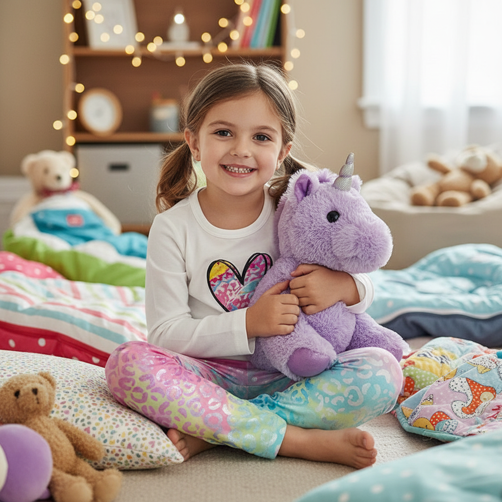 Kid's 'Grandma And Granddaughter' Letter & Heart Print Long Sleeve Top & Pants Set, 2 Sets Comfy Loungewear Outfit