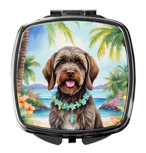 Wirehaired Pointing Griffon Luau Compact Mirror