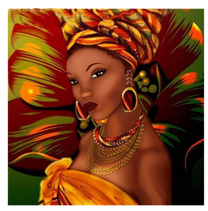 African Woman Diamond Painting