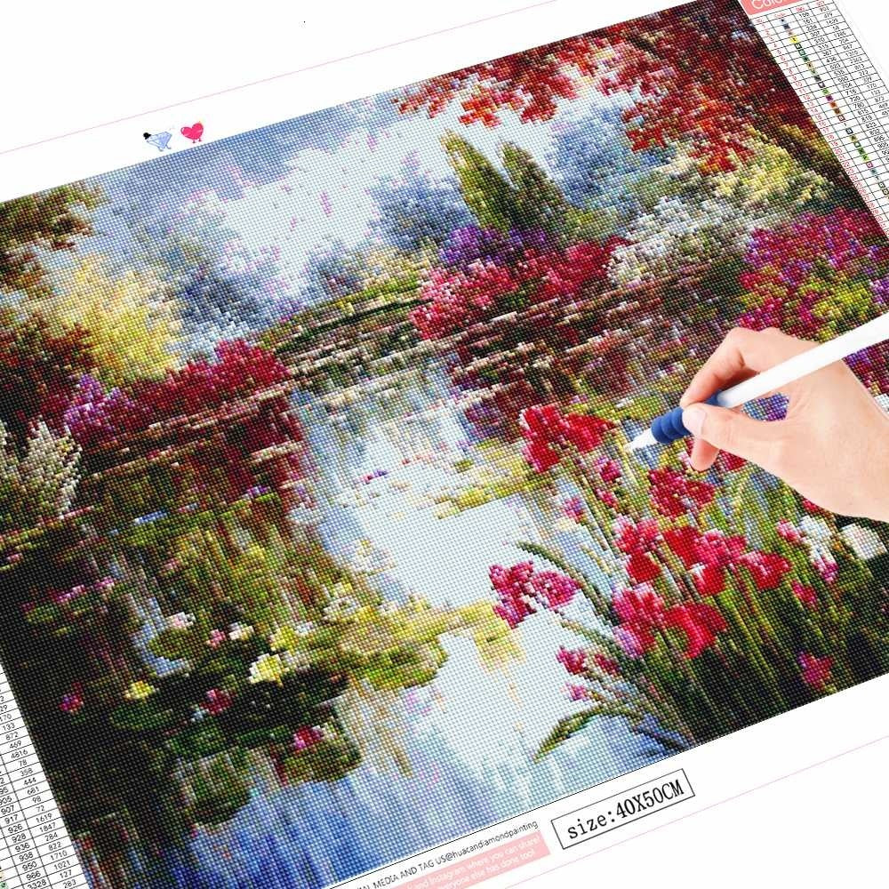 DIY Round Diamond Flower