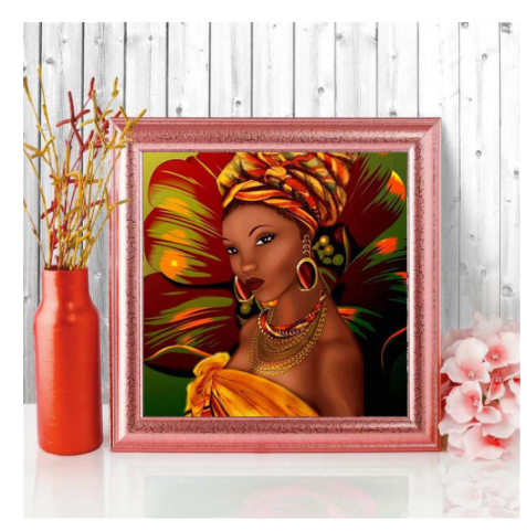 African Woman Diamond Painting