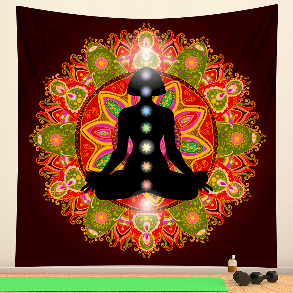 Nordic Cloth Background Wall Digital Printing Yoga Meditation Tapestry