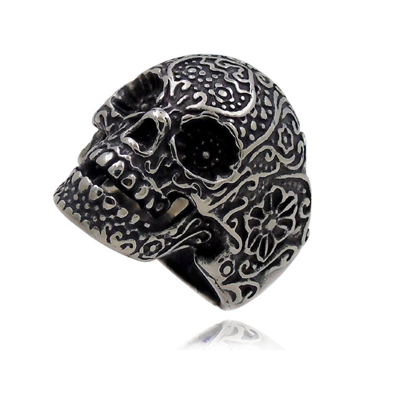 Hip Hop Skull Trendy Men's Personality Ring Punk