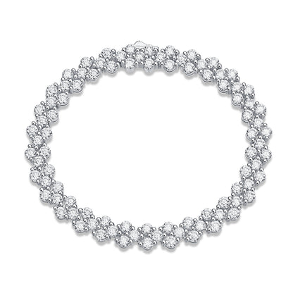 Kanong Luxury Fashion Mossan Diamond S925 Silver Bracelet