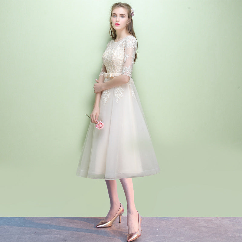 Women's Fashion Slim And Thin Bridesmaid Dress