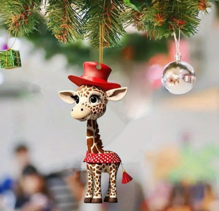 Christmas Tree Decoration Acrylic Flat Hanging Decorations