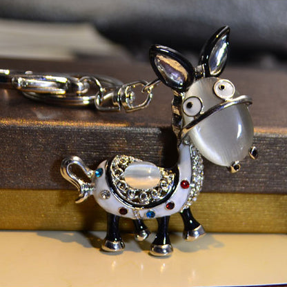 Ladies Small Cute Little Donkey Keychain