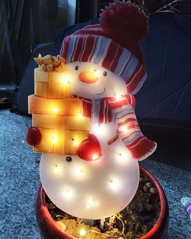Christmas Scene Decoration With LED Lights