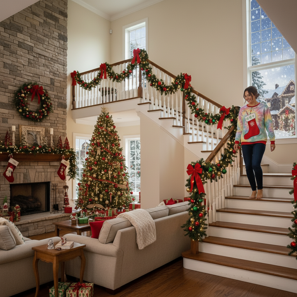 Autumn Winter Fashion Ugly Christmas Sweater Funny Pullover Women's. Men's