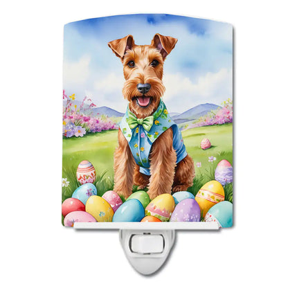 Irish Terrier Easter Egg Hunt Ceramic Night Light