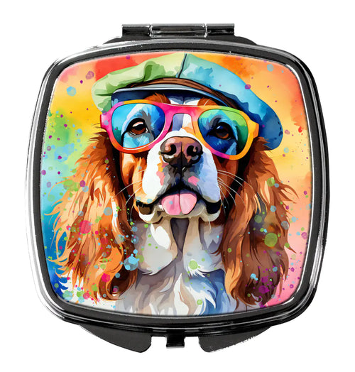Cavalier Spaniel Hippie Dawg Compact Mirror