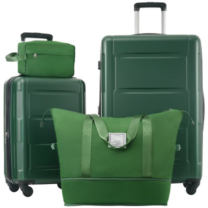 2 Piece Luggage Set With Bags Expandable Spinner Wheels ABS Lightweight Suitcase With TSA Lock 20inch And 28inch