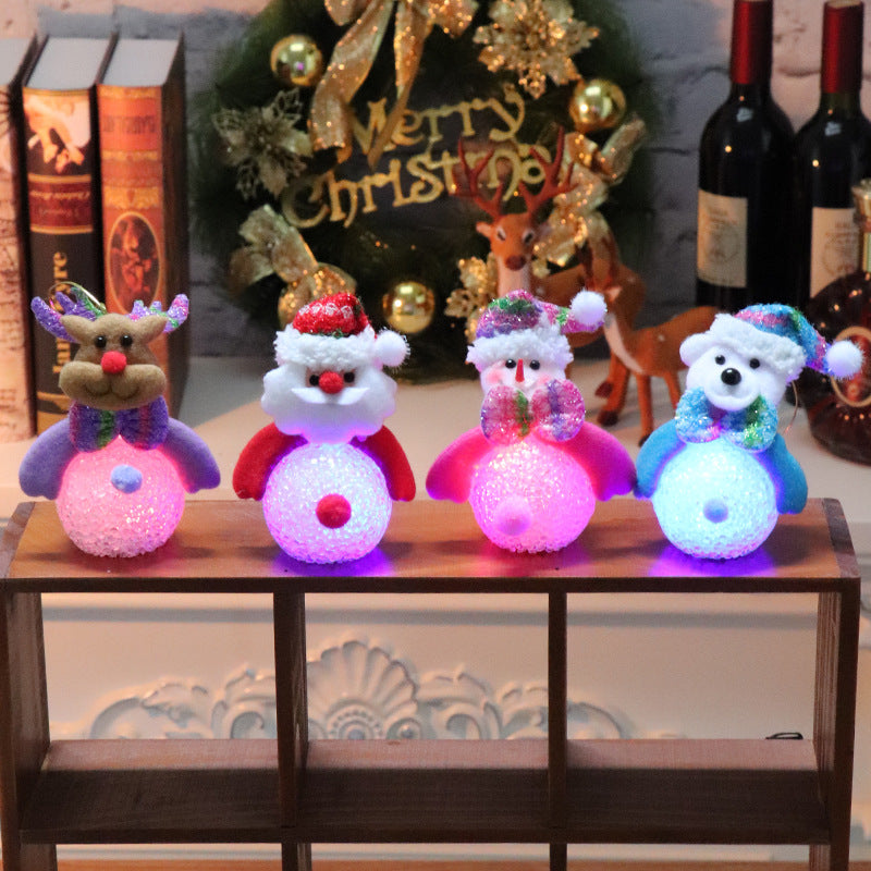 Luminous Ornaments Snowman Christmas Tree Pendant