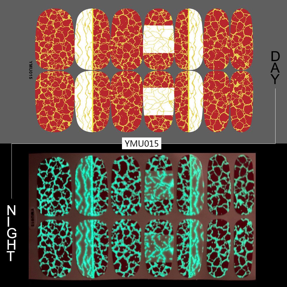 Luminous Halloween Skull Graffiti Sticker Set Of 12